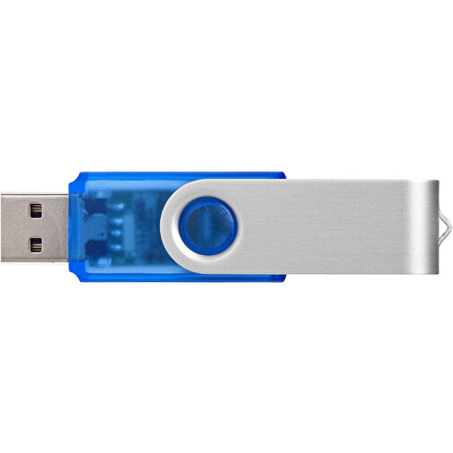 Rotate Transculent USB-Stick , blau MB , 8 GB , Kunststoff, Aluminium MB , 5,80cm x 1,90cm x 1,00cm (Länge x Höhe x Breite), Bild 3