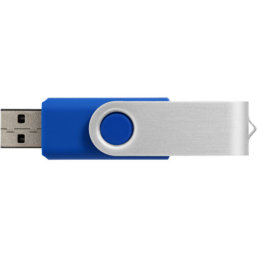 Rotate Doming USB-Stick , royalblau MB , 2 GB , Kunststoff, Aluminium MB , 5,80cm x 1,90cm x 1,00cm (Länge x Höhe x Breite), Bild 4