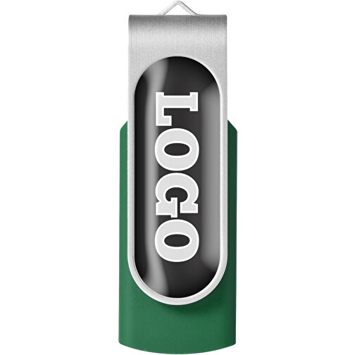 Rotate Doming USB-Stick , grün MB , 32 GB , Kunststoff, Aluminium MB , 5,80cm x 1,90cm x 1,00cm (Länge x Höhe x Breite), Bild 4