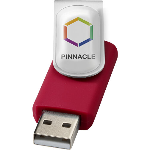 Rotate Doming USB-Stick , rot MB , 32 GB , Kunststoff, Aluminium MB , 5,80cm x 1,90cm x 1,00cm (Länge x Höhe x Breite), Bild 2