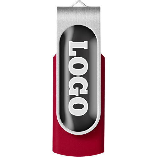 Rotate Doming USB-Stick , rot MB , 8 GB , Kunststoff, Aluminium MB , 5,80cm x 1,90cm x 1,00cm (Länge x Höhe x Breite), Bild 4
