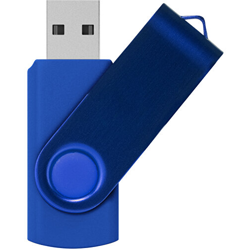 Rotate Metallic USB-Stick , royalblau MB , 16 GB , Kunststoff, Aluminium MB , 5,80cm x 1,90cm x 1,00cm (Länge x Höhe x Breite), Bild 1