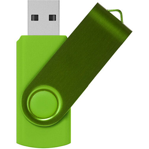 Rotate Metallic USB-Stick , limone MB , 32 GB , Kunststoff, Aluminium MB , 5,80cm x 1,90cm x 1,00cm (Länge x Höhe x Breite), Bild 1