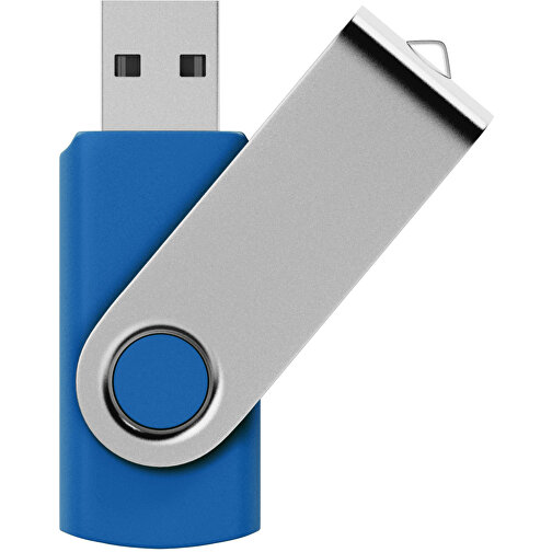 Rotate USB-Stick , royalblau MB , 16 GB , Kunststoff, Aluminium MB , 5,80cm x 1,90cm x 1,00cm (Länge x Höhe x Breite), Bild 1