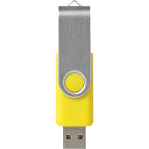 Rotate USB-Stick , gelb MB , 1 GB , Kunststoff, Aluminium MB , 5,80cm x 1,90cm x 1,00cm (Länge x Höhe x Breite), Bild 3