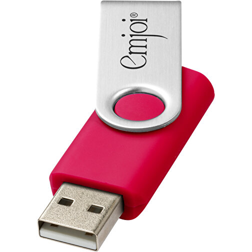 Rotate USB-Stick , magenta MB , 16 GB , Kunststoff, Aluminium MB , 5,80cm x 1,90cm x 1,00cm (Länge x Höhe x Breite), Bild 2
