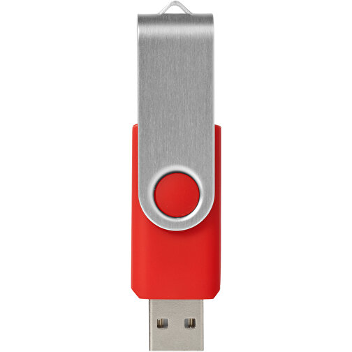 Rotate USB-Stick , hellrot MB , 2 GB , Kunststoff, Aluminium MB , 5,80cm x 1,90cm x 1,00cm (Länge x Höhe x Breite), Bild 3
