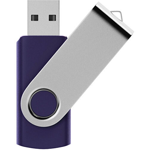 Rotate USB-Stick , blau MB , 16 GB , Kunststoff, Aluminium MB , 5,80cm x 1,90cm x 1,00cm (Länge x Höhe x Breite), Bild 1