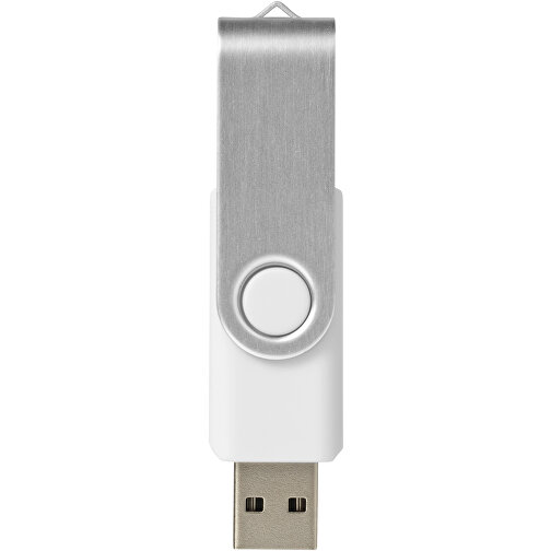 Rotate USB-Stick , weiss MB , 2 GB , Kunststoff, Aluminium MB , 5,80cm x 1,90cm x 1,00cm (Länge x Höhe x Breite), Bild 3