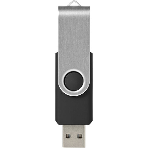 Rotate USB-Stick , schwarz MB , 32 GB , Kunststoff, Aluminium MB , 5,80cm x 1,90cm x 1,00cm (Länge x Höhe x Breite), Bild 3