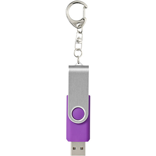 Rotate Mit Schlüsselanhänger USB-Stick , lila MB , 4 GB , Kunststoff, Aluminium MB , 5,80cm x 1,90cm x 1,00cm (Länge x Höhe x Breite), Bild 3