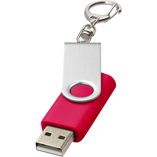 Rotate Mit Schlüsselanhänger USB-Stick , magenta MB , 32 GB , Kunststoff, Aluminium MB , 5,80cm x 1,90cm x 1,00cm (Länge x Höhe x Breite), Bild 1