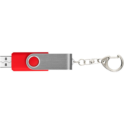 Rotate Mit Schlüsselanhänger USB-Stick , mittelrot MB , 16 GB , Kunststoff, Aluminium MB , 5,80cm x 1,90cm x 1,00cm (Länge x Höhe x Breite), Bild 5
