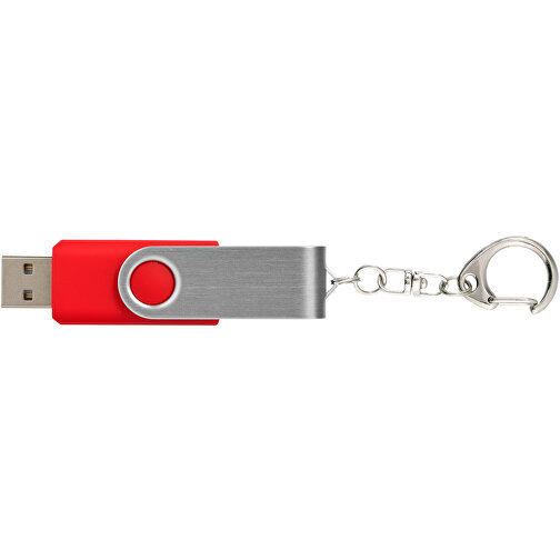 Rotate Mit Schlüsselanhänger USB-Stick , mittelrot MB , 16 GB , Kunststoff, Aluminium MB , 5,80cm x 1,90cm x 1,00cm (Länge x Höhe x Breite), Bild 6
