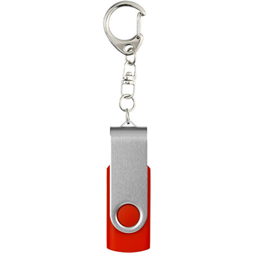Rotate Mit Schlüsselanhänger USB-Stick , mittelrot MB , 4 GB , Kunststoff, Aluminium MB , 5,80cm x 1,90cm x 1,00cm (Länge x Höhe x Breite), Bild 4