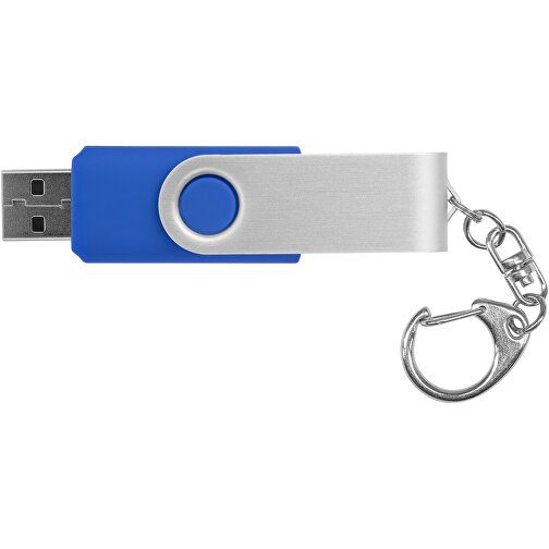 Rotate Mit Schlüsselanhänger USB-Stick , mittelblau MB , 32 GB , Kunststoff, Aluminium MB , 5,80cm x 1,90cm x 1,00cm (Länge x Höhe x Breite), Bild 4