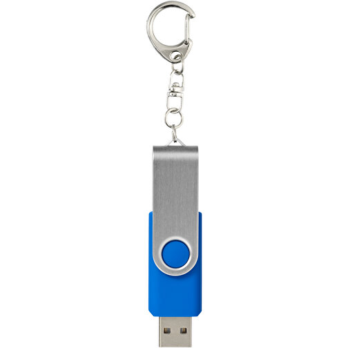 Rotate Mit Schlüsselanhänger USB-Stick , mittelblau MB , 8 GB , Kunststoff, Aluminium MB , 5,80cm x 1,90cm x 1,00cm (Länge x Höhe x Breite), Bild 3