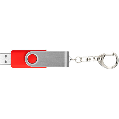 Rotate Mit Schlüsselanhänger USB-Stick , hellrot MB , 4 GB , Kunststoff, Aluminium MB , 5,80cm x 1,90cm x 1,00cm (Länge x Höhe x Breite), Bild 5