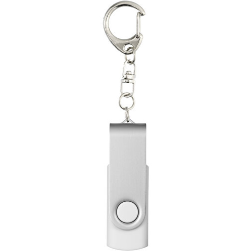 Rotate Mit Schlüsselanhänger USB-Stick , weiß MB , 16 GB , Kunststoff, Aluminium MB , 5,80cm x 1,90cm x 1,00cm (Länge x Höhe x Breite), Bild 4