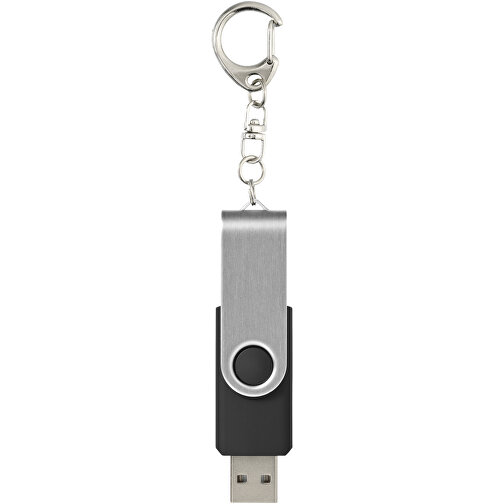 Rotate Mit Schlüsselanhänger USB-Stick , schwarz MB , 16 GB , Kunststoff, Aluminium MB , 5,80cm x 1,90cm x 1,00cm (Länge x Höhe x Breite), Bild 3