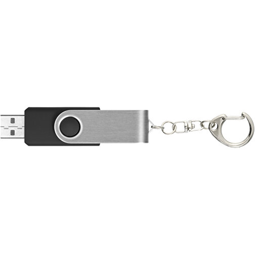 Rotate Mit Schlüsselanhänger USB-Stick , schwarz MB , 8 GB , Kunststoff, Aluminium MB , 5,80cm x 1,90cm x 1,00cm (Länge x Höhe x Breite), Bild 4