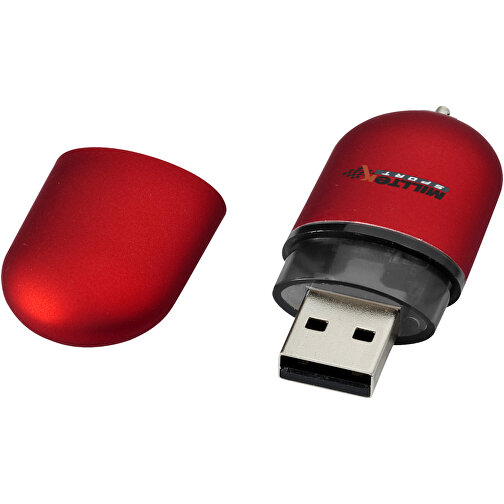 USB-Stick Business , rot MB , 32 GB , Kunststoff, Aluminium MB , 6,00cm x 2,40cm x 1,20cm (Länge x Höhe x Breite), Bild 2