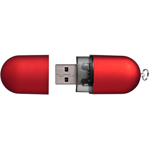 USB-Stick Business , rot MB , 2 GB , Kunststoff, Aluminium MB , 6,00cm x 2,40cm x 1,20cm (Länge x Höhe x Breite), Bild 5