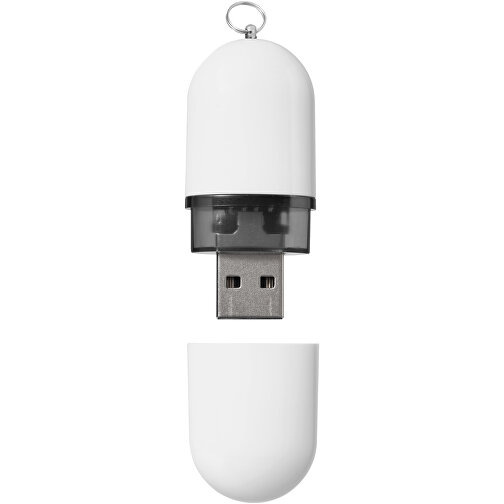 USB-Stick Business , weiß MB , 2 GB , Kunststoff, Aluminium MB , 6,00cm x 2,40cm x 1,20cm (Länge x Höhe x Breite), Bild 3
