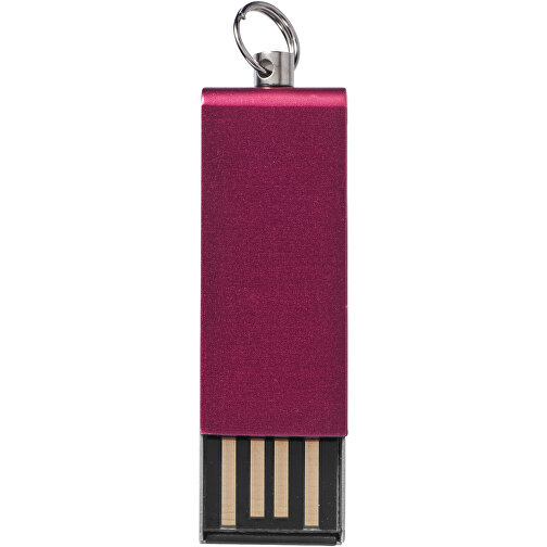 Mini Rotate USB-Stick , rot MB , 8 GB , Aluminium MB , 3,30cm x 1,60cm x 0,60cm (Länge x Höhe x Breite), Bild 3
