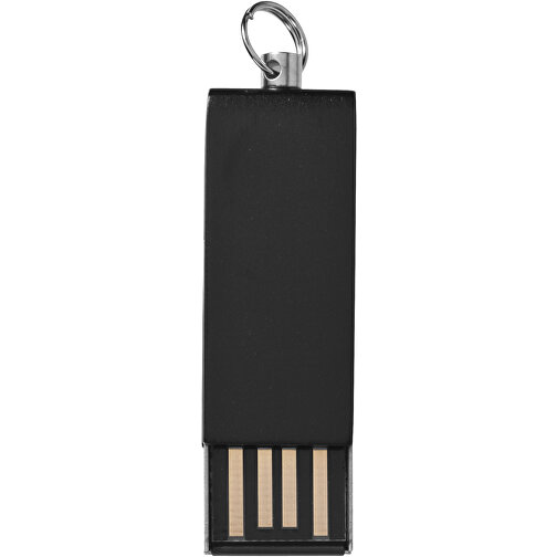 Mini Rotate USB-Stick , schwarz MB , 2 GB , Aluminium MB , 3,30cm x 1,60cm x 0,60cm (Länge x Höhe x Breite), Bild 3