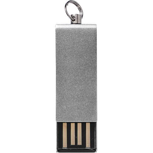 Mini Rotate USB-Stick , silber MB , 16 GB , Aluminium MB , 3,30cm x 1,60cm x 0,60cm (Länge x Höhe x Breite), Bild 3