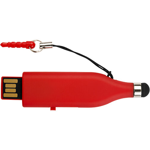 Stylus USB-Stick 2.0 1 GB , rot MB , 1 GB , Kunststoff MB , 6,90cm x 2,00cm x 0,80cm (Länge x Höhe x Breite), Bild 3