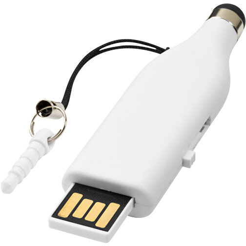 Stylus USB-Stick , weiß MB , 16 GB , Kunststoff MB , 6,90cm x 2,00cm x 0,80cm (Länge x Höhe x Breite), Bild 1