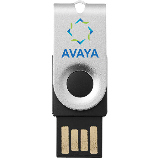 Mini USB-Stick , silber MB , 32 GB , Aluminium MB , 3,20cm x 1,60cm x 1,40cm (Länge x Höhe x Breite), Bild 2
