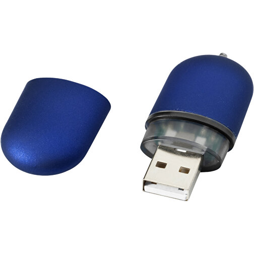 USB-Stick Business , blau MB , 8 GB , Kunststoff, Aluminium MB , 6,00cm x 2,40cm x 1,20cm (Länge x Höhe x Breite), Bild 1
