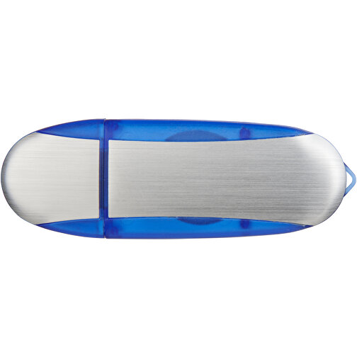 Memo USB-Stick , dunkelblau / silber MB , 32 GB , Kunststoff, Aluminium MB , 6,00cm x 2,40cm x 1,20cm (Länge x Höhe x Breite), Bild 4