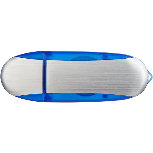 Memo USB-Stick , dunkelblau / silber MB , 4 GB , Kunststoff, Aluminium MB , 6,00cm x 2,40cm x 1,20cm (Länge x Höhe x Breite), Bild 7