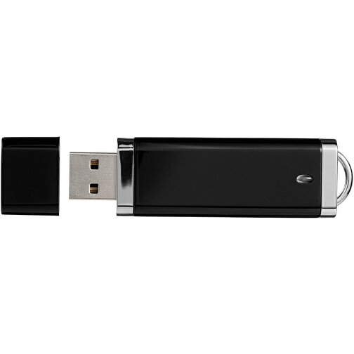 Flat USB-Stick , schwarz MB , 8 GB , Kunststoff MB , 7,40cm x 2,10cm x 0,70cm (Länge x Höhe x Breite), Bild 7