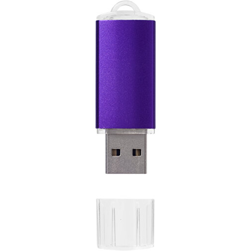 Silicon Valley USB-Stick , lila MB , 16 GB , Kunststoff, Aluminium MB , 5,30cm x 1,70cm x 0,80cm (Länge x Höhe x Breite), Bild 3