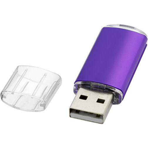 Silicon Valley USB-Stick , lila MB , 4 GB , Kunststoff, Aluminium MB , 5,30cm x 1,70cm x 0,80cm (Länge x Höhe x Breite), Bild 1
