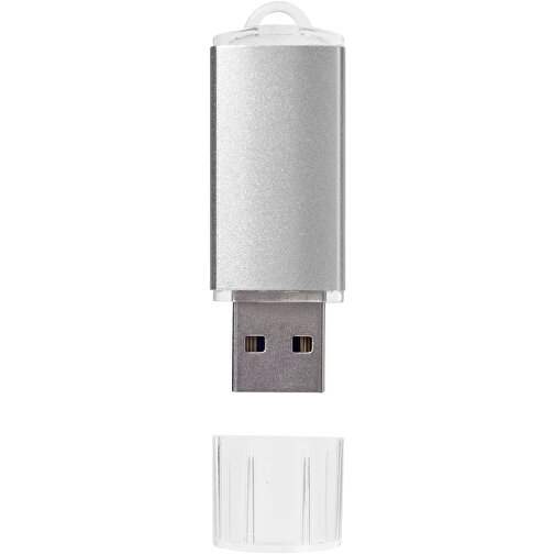 Silicon Valley USB-Stick , silber MB , 16 GB , Kunststoff, Aluminium MB , 5,30cm x 1,70cm x 0,80cm (Länge x Höhe x Breite), Bild 3