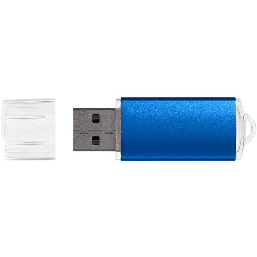 Silicon Valley USB-Stick , blau MB , 4 GB , Kunststoff, Aluminium MB , 5,30cm x 1,70cm x 0,80cm (Länge x Höhe x Breite), Bild 4