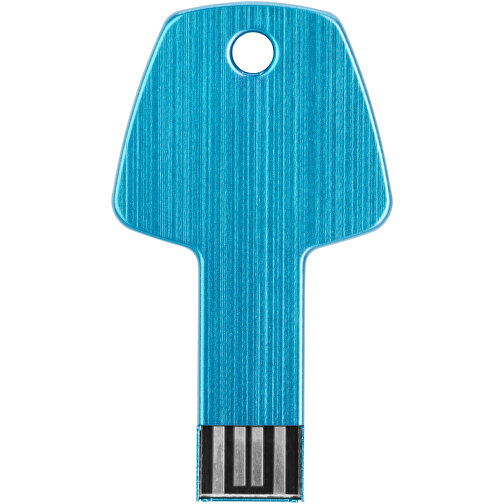 USB-Stick Schlüssel , hellblau MB , 32 GB , Aluminium MB , 5,70cm x 3,20cm x 0,30cm (Länge x Höhe x Breite), Bild 8