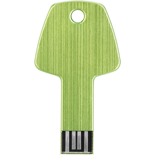 USB-Stick Schlüssel , grün MB , 8 GB , Aluminium MB , 5,70cm x 3,20cm x 0,30cm (Länge x Höhe x Breite), Bild 6