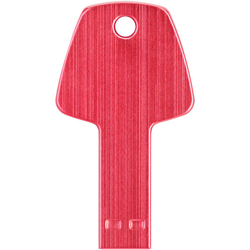 USB-Stick Schlüssel , rot MB , 32 GB , Aluminium MB , 5,70cm x 3,20cm x 0,30cm (Länge x Höhe x Breite), Bild 5