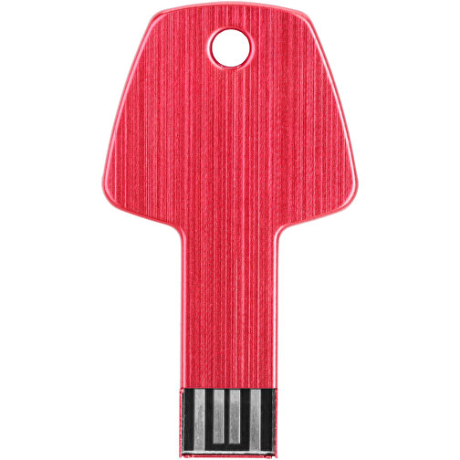 USB-Stick Schlüssel , rot MB , 4 GB , Aluminium MB , 5,70cm x 3,20cm x 0,30cm (Länge x Höhe x Breite), Bild 6