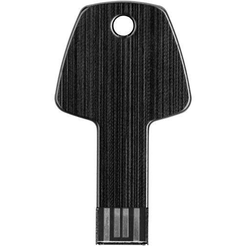 USB-Stick Schlüssel , schwarz MB , 32 GB , Aluminium MB , 5,70cm x 3,20cm x 0,30cm (Länge x Höhe x Breite), Bild 8