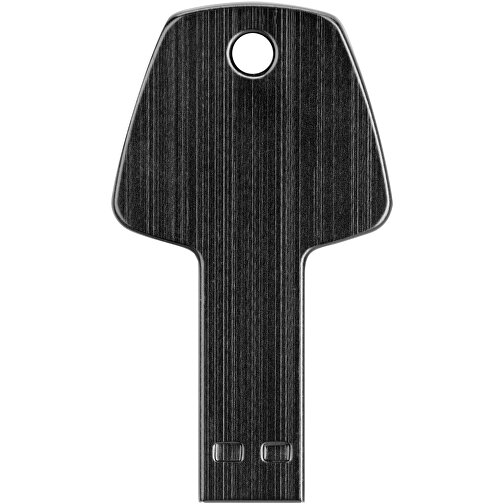 USB-Stick Schlüssel , schwarz MB , 4 GB , Aluminium MB , 5,70cm x 3,20cm x 0,30cm (Länge x Höhe x Breite), Bild 7