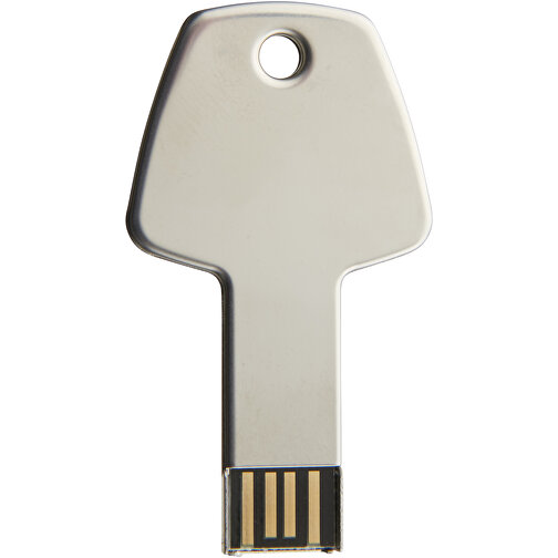 USB-Stick Schlüssel , silber MB , 32 GB , Aluminium MB , 5,70cm x 3,20cm x 0,30cm (Länge x Höhe x Breite), Bild 2