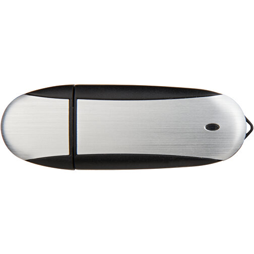 Memo USB-Stick , schwarz / silber MB , 16 GB , Kunststoff, Aluminium MB , 6,00cm x 2,40cm x 1,20cm (Länge x Höhe x Breite), Bild 8
